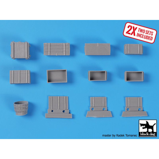 Black Dog T35245 1/35 Universal boxes WWII accessories set