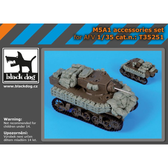 Black Dog T35251 1/35 M5A1 accessories set for AFV