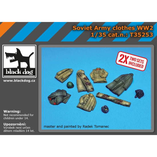 Black Dog T35253 1/35 Soviet army clothes WW II Black Dog T35253 1/35 Soviet army clothes WW II