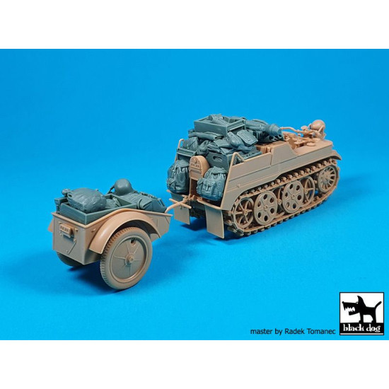 Black Dog T35262 1/35 German Sd.Kfz 2 Kettenkrattrad accessories set for Tamiya