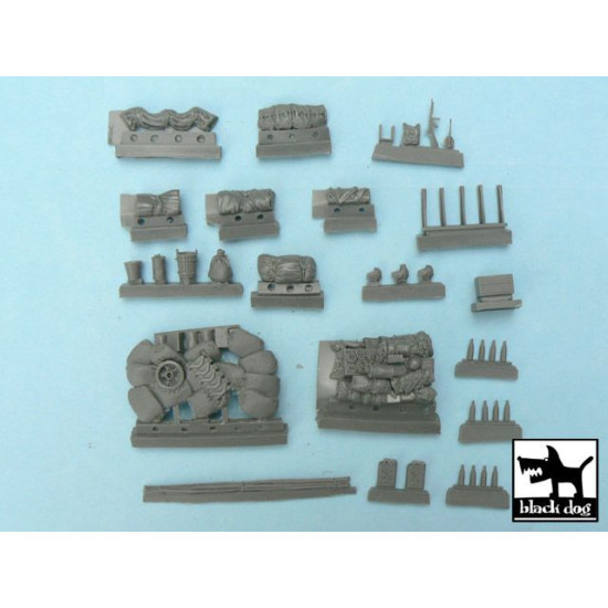 Black Dog T48003 1/48 US Sherman accessories set for Tamiya 32505 36 resin parts