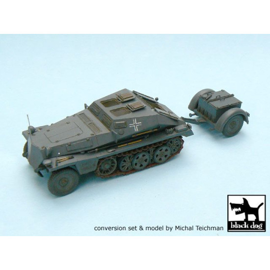 Black Dog T48009 1/48 Sd.Kfz.252 + Sd.Anh.32 conversion set Tamiya 32550 26parts