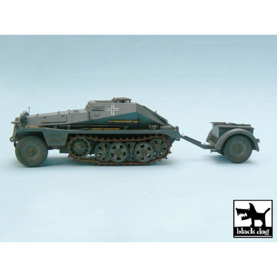 Black Dog T48009 1/48 Sd.Kfz.252 + Sd.Anh.32 conversion set Tamiya 32550 26parts