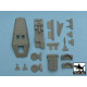 Black Dog T48009 1/48 Sd.Kfz.252 + Sd.Anh.32 conversion set Tamiya 32550 26parts