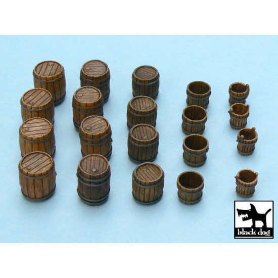 Black Dog T48016 1/48 Drums accessories set 20 resin parts