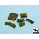 Black Dog T48021 1/48 Tentage + bedrolls #4 accessories set 24 resin parts