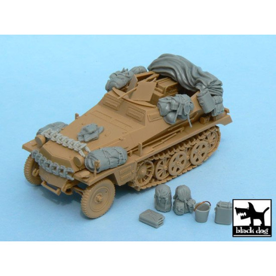 Black Dog T48022 1/48 Sd.Kfz.250 accessories set for Tamiya 32550 18 resin parts