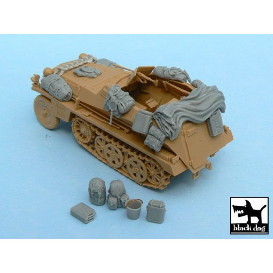 Black Dog T48022 1/48 Sd.Kfz.250 accessories set for Tamiya 32550 18 resin parts