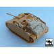 Black Dog T48023 1/48 Sturmgeschütz III Ausf.G accessories Tamiya 32525 13 parts