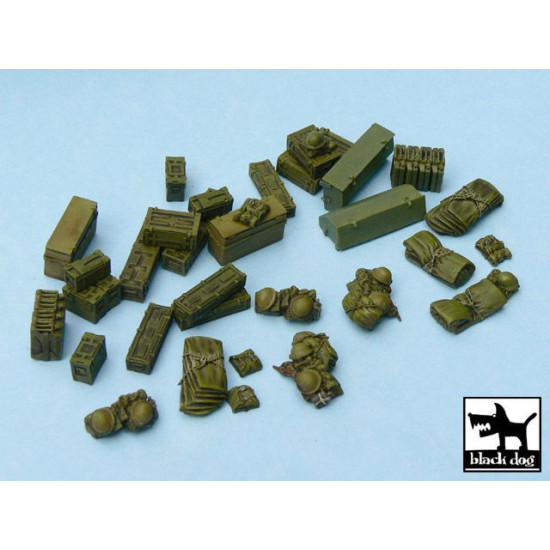 Black Dog T48026 1/48 British equipment accessories set 33 resin parts