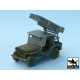 Black Dog T48027 1/48 Jeep with rocket launcher for Tamiya 32552, 43 resin parts