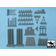 Black Dog T48027 1/48 Jeep with rocket launcher for Tamiya 32552, 43 resin parts