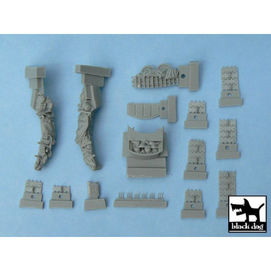 Black Dog T48029 1/48 Pz.Kpfw. IV Ausf J accessories set Tamiya 32518, 20 parts