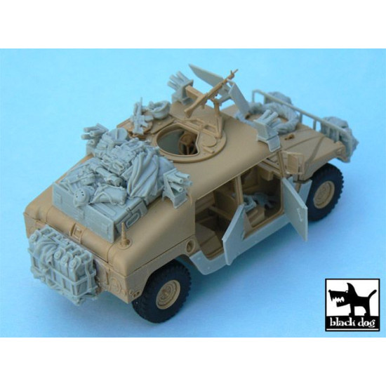 Black Dog T48034 1/48 HUMVEE Iraq war accessories set for Tamiya, 30 resin parts