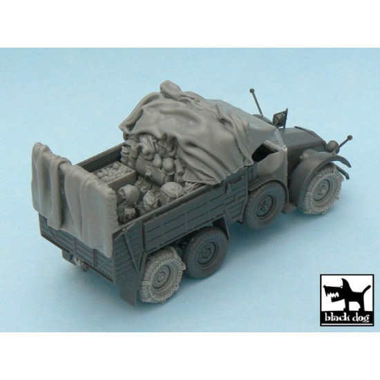 Black Dog T48039 1/48 Krupp Protze accessories set for Tamiya 32534, 19 resin parts