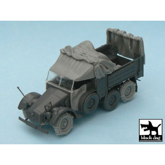 Black Dog T48039 1/48 Krupp Protze accessories set for Tamiya 32534, 19 resin parts