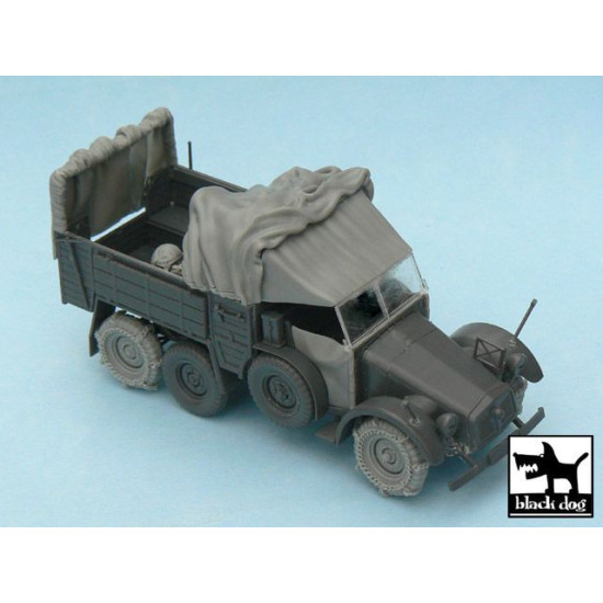 Black Dog T48039 1/48 Krupp Protze accessories set for Tamiya 32534, 19 resin parts