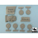 Black Dog T48041 1/48 M 20 accessories set for Tamiya 32556, 9 resin parts