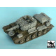 Black Dog T48047 1/48 Cromwell Hessian tape camo net for Tamiya 32528, 11 resin parts