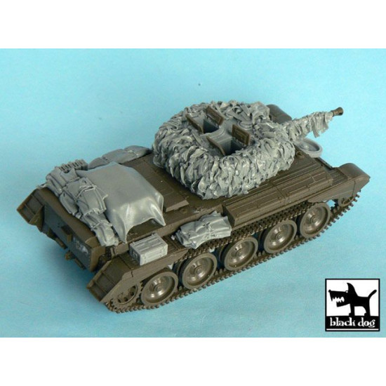 Black Dog T48047 1/48 Cromwell Hessian tape camo net for Tamiya 32528, 11 resin parts