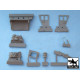 Black Dog T48048 1/48 US 2 1/2 ton Cargo Truck accessories set for Tamiya 32548, 10 resin parts