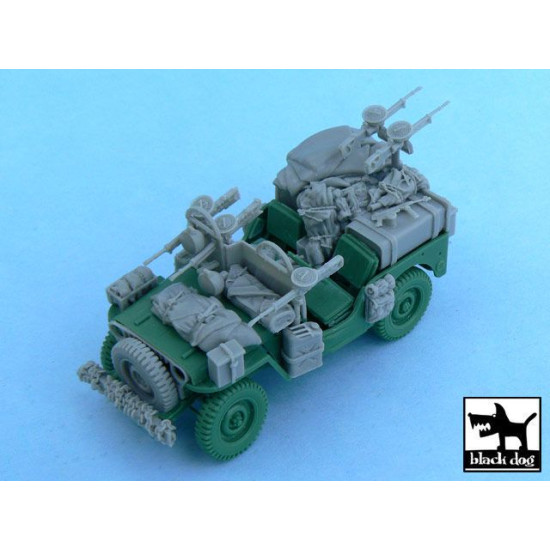 Black Dog T48054 1/48 British SAS Jeep Europe 1944 Tamiya 32552, 52 resin parts