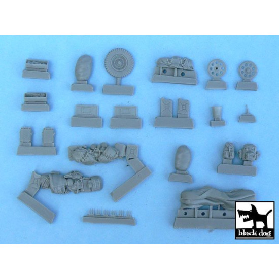 Black Dog T48055 1/48 Sd.Kfz. 251/1 Ausf.C accessories AFV Club AF48007 27 parts