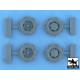 Black Dog T48057 1/48 Steyr Type 1500A/01 snowchained wheels set for Tamiya kits, 4 resin parts