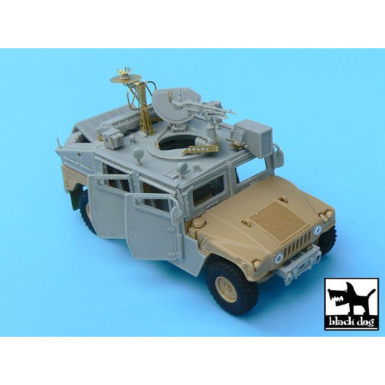 Black Dog T48058 1/48 IDF Uparmored Humvee conversion set for Tamiya kit, 50+ resin parts & PE parts