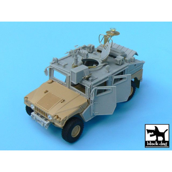 Black Dog T48058 1/48 IDF Uparmored Humvee conversion set for Tamiya kit, 50+ resin parts & PE parts