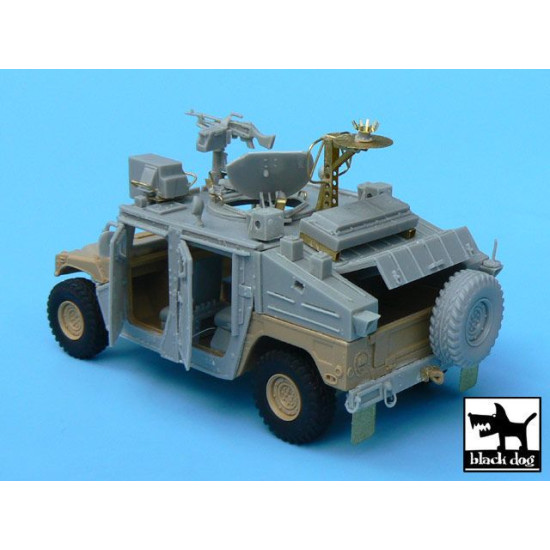 Black Dog T48058 1/48 IDF Uparmored Humvee conversion set for Tamiya kit, 50+ resin parts & PE parts
