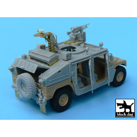 Black Dog T48058 1/48 IDF Uparmored Humvee conversion set for Tamiya kit, 50+ resin parts & PE parts