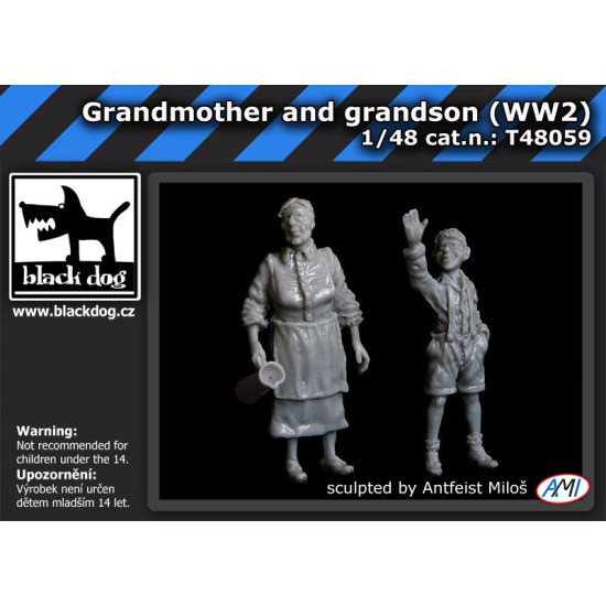 Black Dog T48059 1/48 Grandmother and grandson