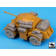Black Dog T48060 1/48 British Staghound Mk III accessories set for Bronco models Black Dog T48060 1/48 British Staghound Mk III accessories set for Bronco models