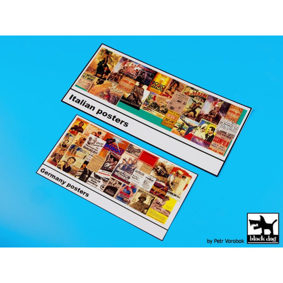 Black Dog T48062 1/48 Poster pillar Germany-Italy