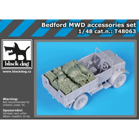 Black Dog T48063 1/48 Bedford MWD accessories set for Airfix