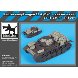 Black Dog T48064 1/48 Panzerkampfwagen II ABC accessories set for Tamiya