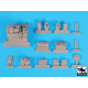 Black Dog T48064 1/48 Panzerkampfwagen II ABC accessories set for Tamiya