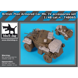 Black Dog T48065 British 7 ton armored car MK IV accessories set for Tamiya