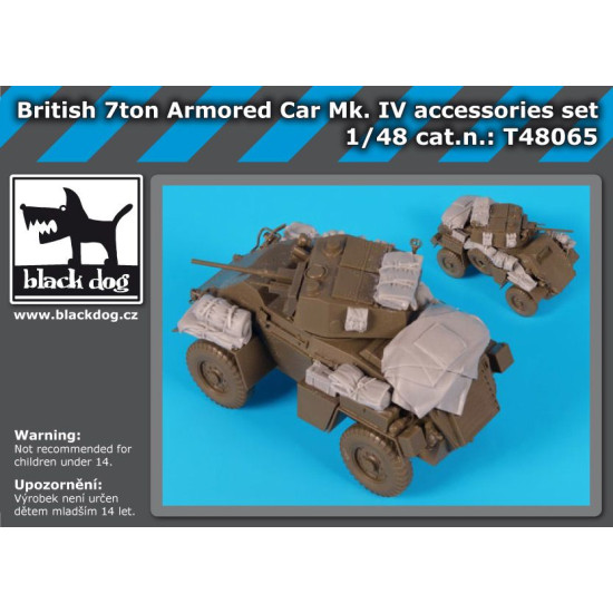 Black Dog T48065 British 7 ton armored car MK IV accessories set for Tamiya