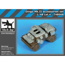 Black Dog T48068 1/48 Dingo MK II accessories set for Tamiya