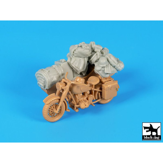 Black Dog T48070 1/48 German motorcycle + sidecar for Tamiya Black Dog T48070 1/48 German motorcycle + sidecar for Tamiya