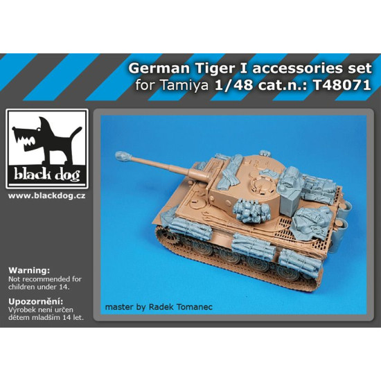 Black Dog T48071 1/48 German Tiger I accessories set for Tamiya Black Dog T48071 1/48 German Tiger I accessories set for Tamiya