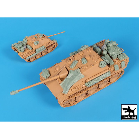 Black Dog T48072 1/48 Jagdpanther accessories set for Tamiya