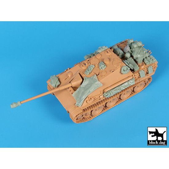 Black Dog T48072 1/48 Jagdpanther accessories set for Tamiya