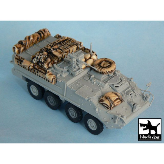 Black Dog T72002 1/72 M1126 STRYKER Iraq War for Trumpeter 07255, 7 resin parts