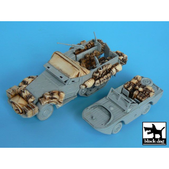 Black Dog T72016 1/72 M3 Half Track +amphibian vehicle for Trumpeter