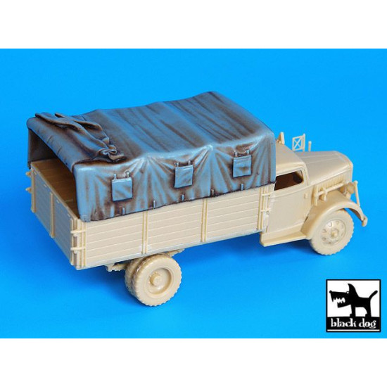 Black Dog T72019 1/72 Canvas for Opel Blitz for Academy