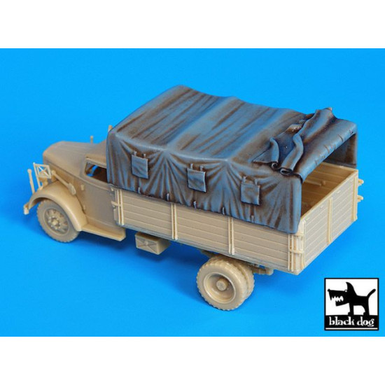 Black Dog T72019 1/72 Canvas for Opel Blitz for Academy