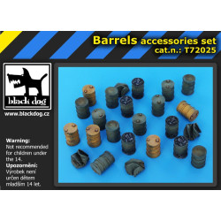 Black Dog T72025 1/72 Barrels accessories set